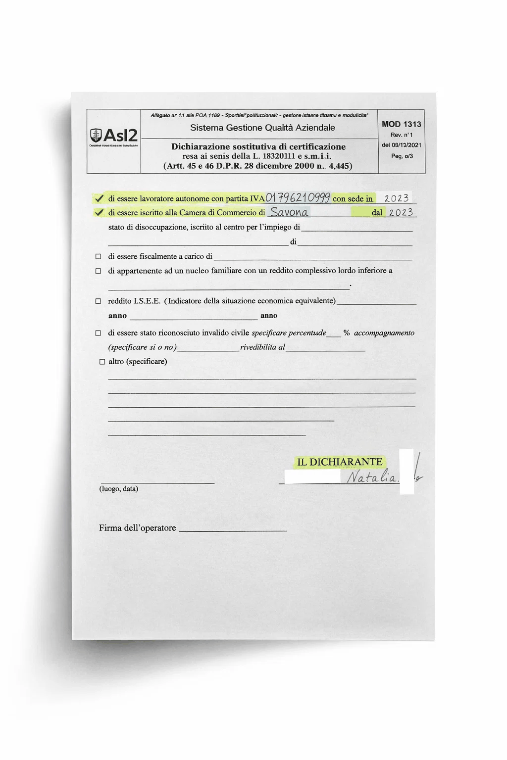 Медицинское страхование: регистрация в ASL2